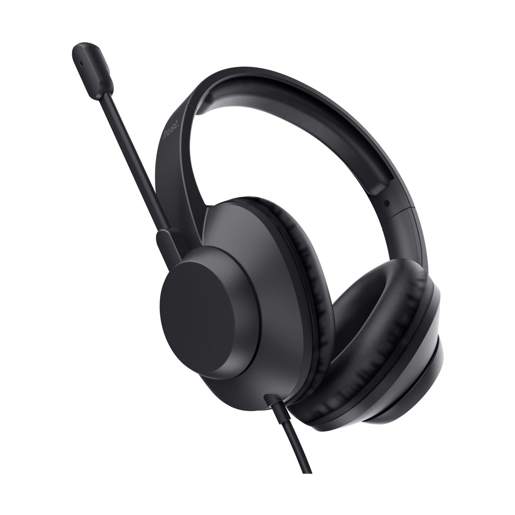Auriculares Trust Ayda Max/ con Micrófono/ Jack 3.5/ Negros