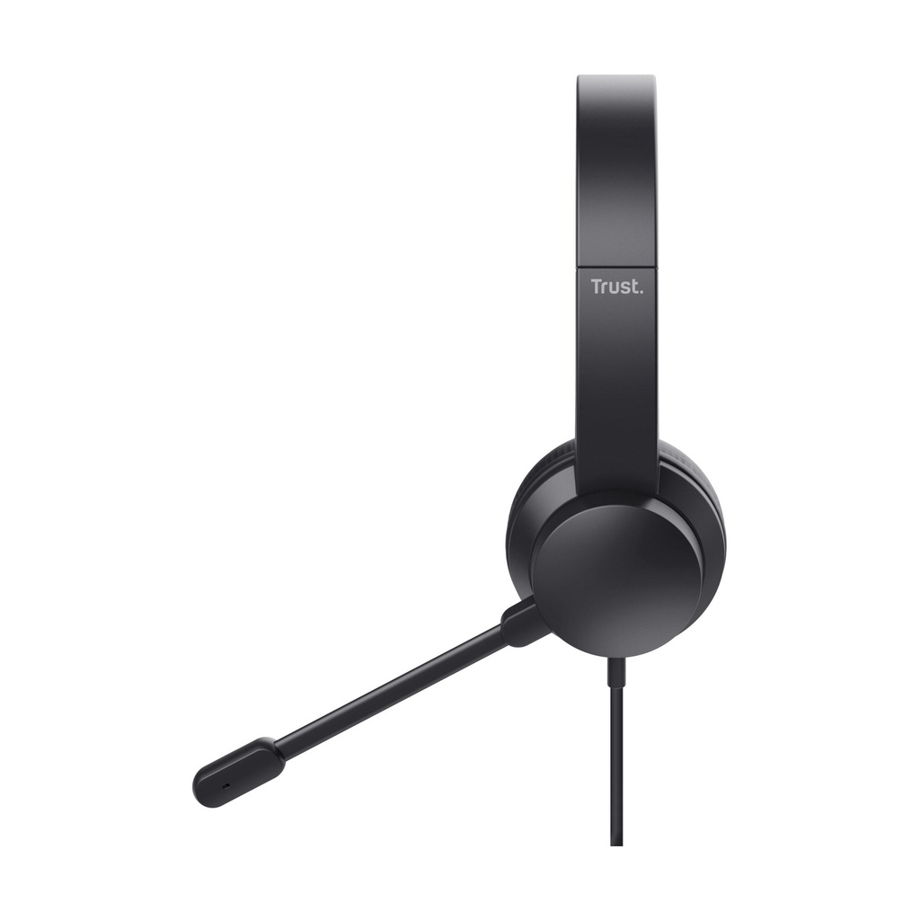 Auriculares Trust HS-201 USB/ con Micrófono/ USB/ Negros