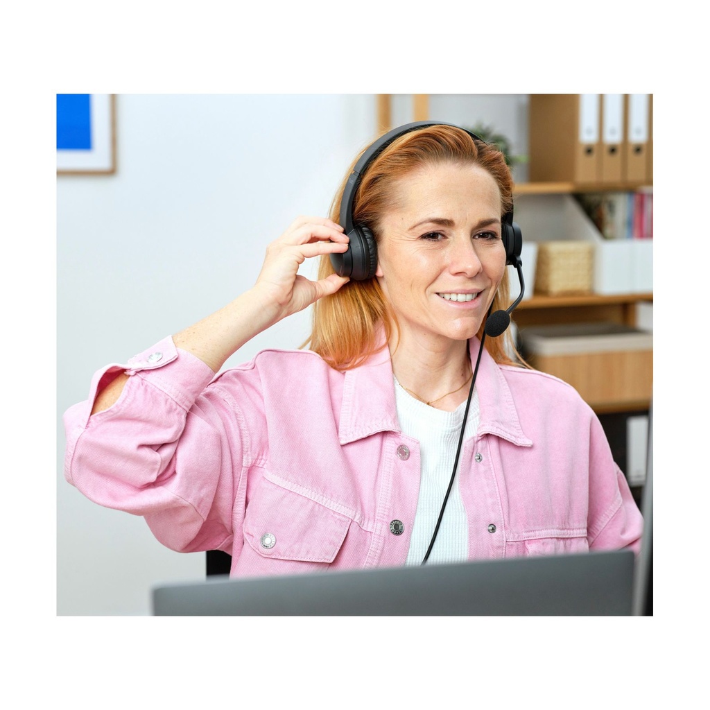 Auriculares Trust HS-201 USB/ con Micrófono/ USB/ Negros