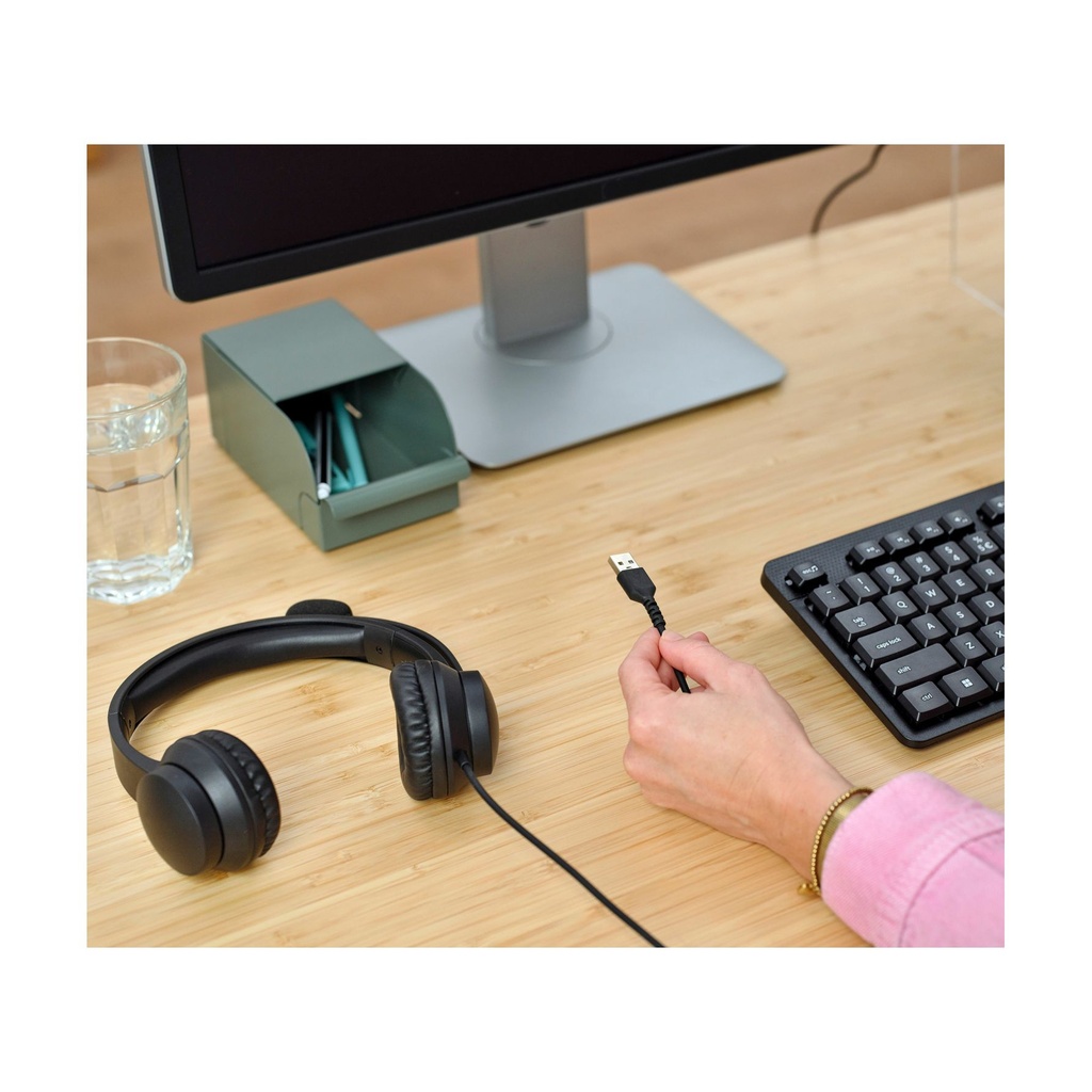 Auriculares Trust HS-201 USB/ con Micrófono/ USB/ Negros