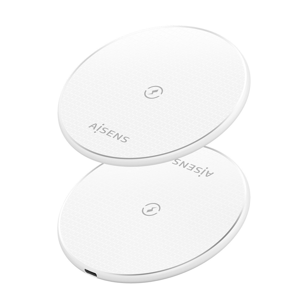 Base de carga Inalámbrica Aisens ASCH-15W1WC057-W/ 15W/ Blanco