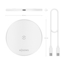 Base de carga Inalámbrica Aisens ASCH-15W1WC057-W/ 15W/ Blanco