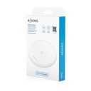 Base de carga Inalámbrica Aisens ASCH-15W1WC057-W/ 15W/ Blanco