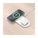 Base de carga Inalámbrica Aisens ASCH-15W2WC059-W/ 15W/ Blanco
