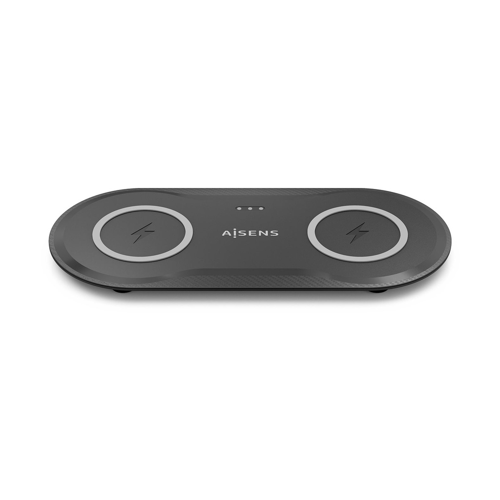 Base de carga Inalámbrica Aisens ASCH-15W2WC060-BK/ 15W/ Negro