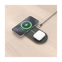 Base de carga Inalámbrica Aisens ASCH-15W2WC060-BK/ 15W/ Negro