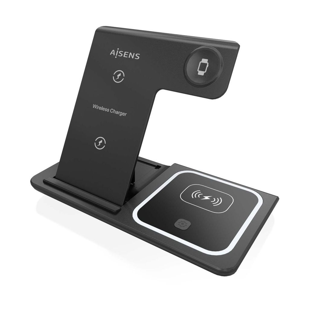 Aisens Wireless Charging Base ASCH-15W3WC043-BK/ 15W