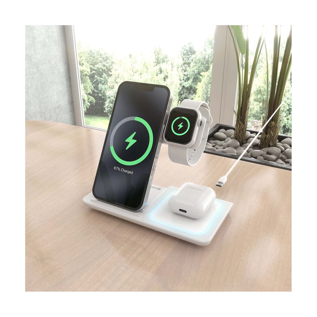 Aisens Wireless Charging Base ASCH-15W3WC044-W/ 15W