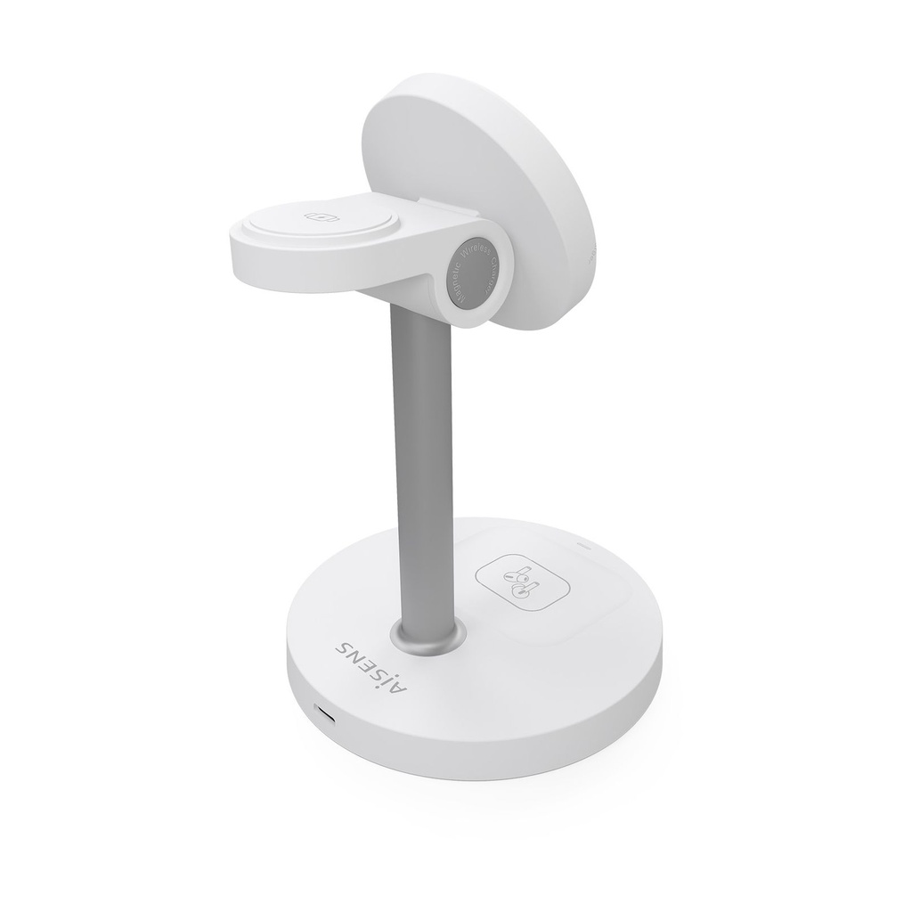 Base de carga Inalámbrica Aisens ASCH-15W3WC065-W/ 15W/ Blanco