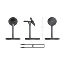 Base de carga Inalámbrica Aisens ASCH-15W3WC066-BK/ 15W/ Negro