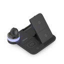 Base de carga Inalámbrica Aisens ASCH-15W4WC062-BK/ 15W/ Negro