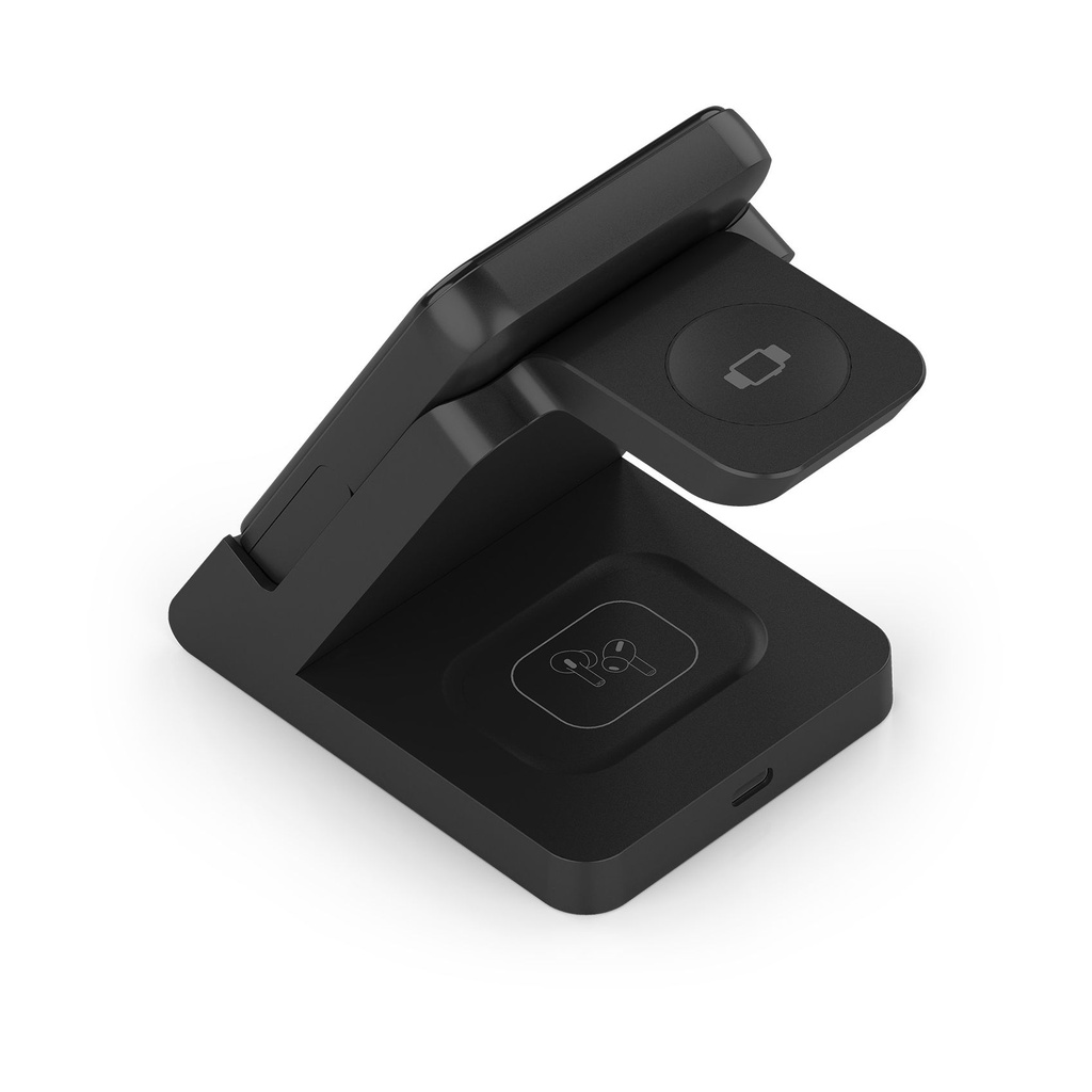 Base de carga Inalámbrica Aisens ASCH-15W4WC064-BK/ 15W/ Negro