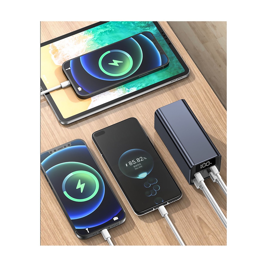 Batería Externa/Powerbank Leotec PowerBank 20000mAh PD/ 65W/ Compatible con Portátiles