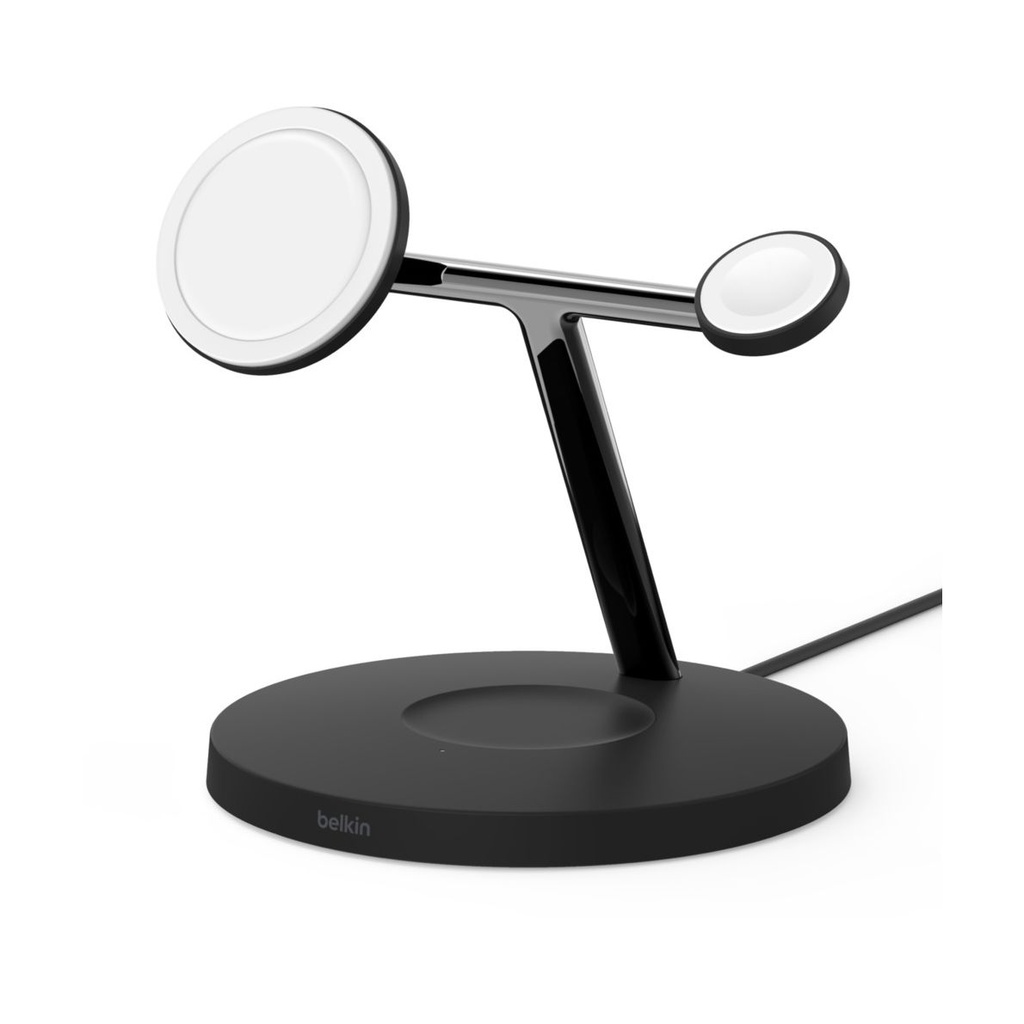 Belkin Boost Charge PRO 3-in-1-Ladegerät mit MagSafe 15W Black, for Apple iPhone 16/15/14/13/Watch