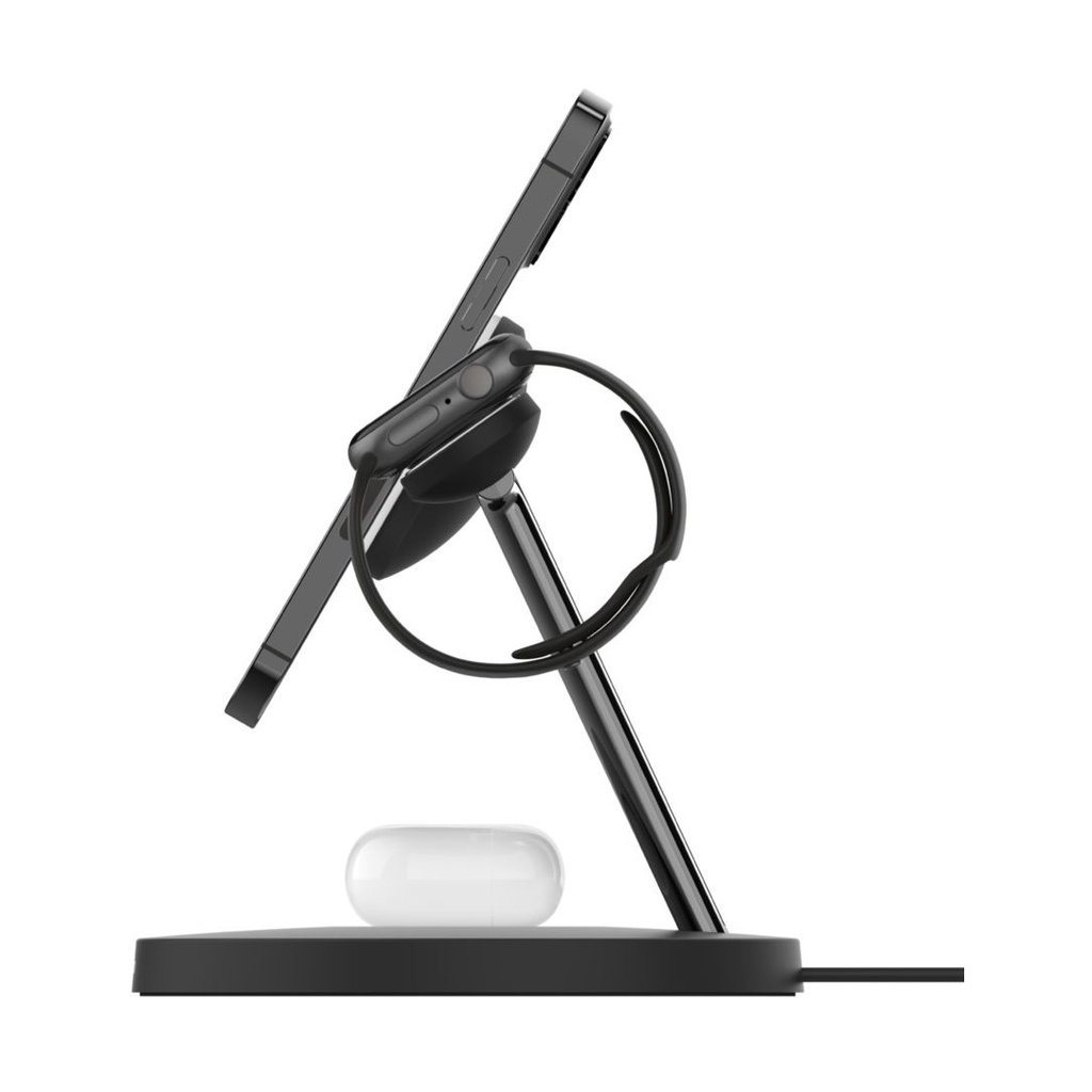 Belkin Boost Charge PRO 3-in-1-Ladegerät mit MagSafe 15W Black, for Apple iPhone 16/15/14/13/Watch