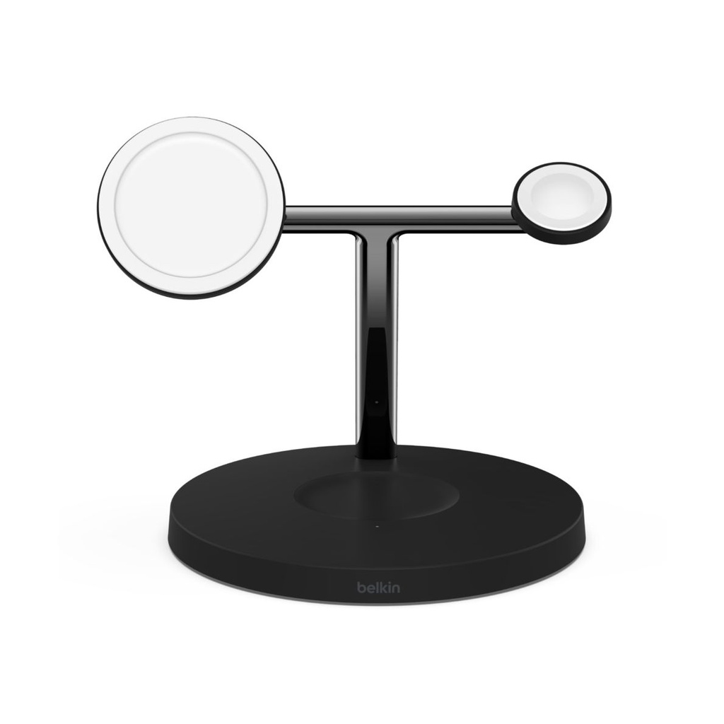 Belkin Boost Charge PRO 3-in-1-Ladegerät mit MagSafe 15W Black, for Apple iPhone 16/15/14/13/Watch