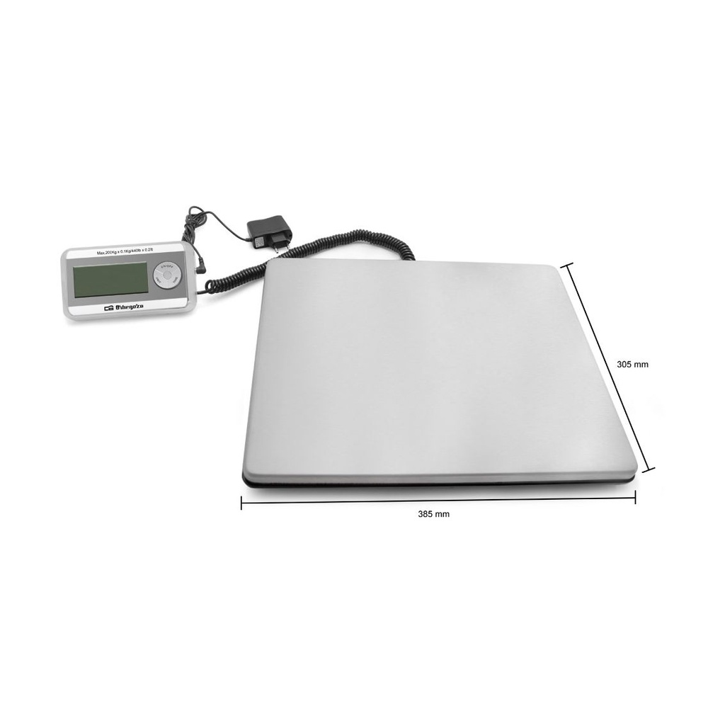 Báscula de Cocina Electrónica Orbegozo PC 5500/ hasta 200kg/ Plateada