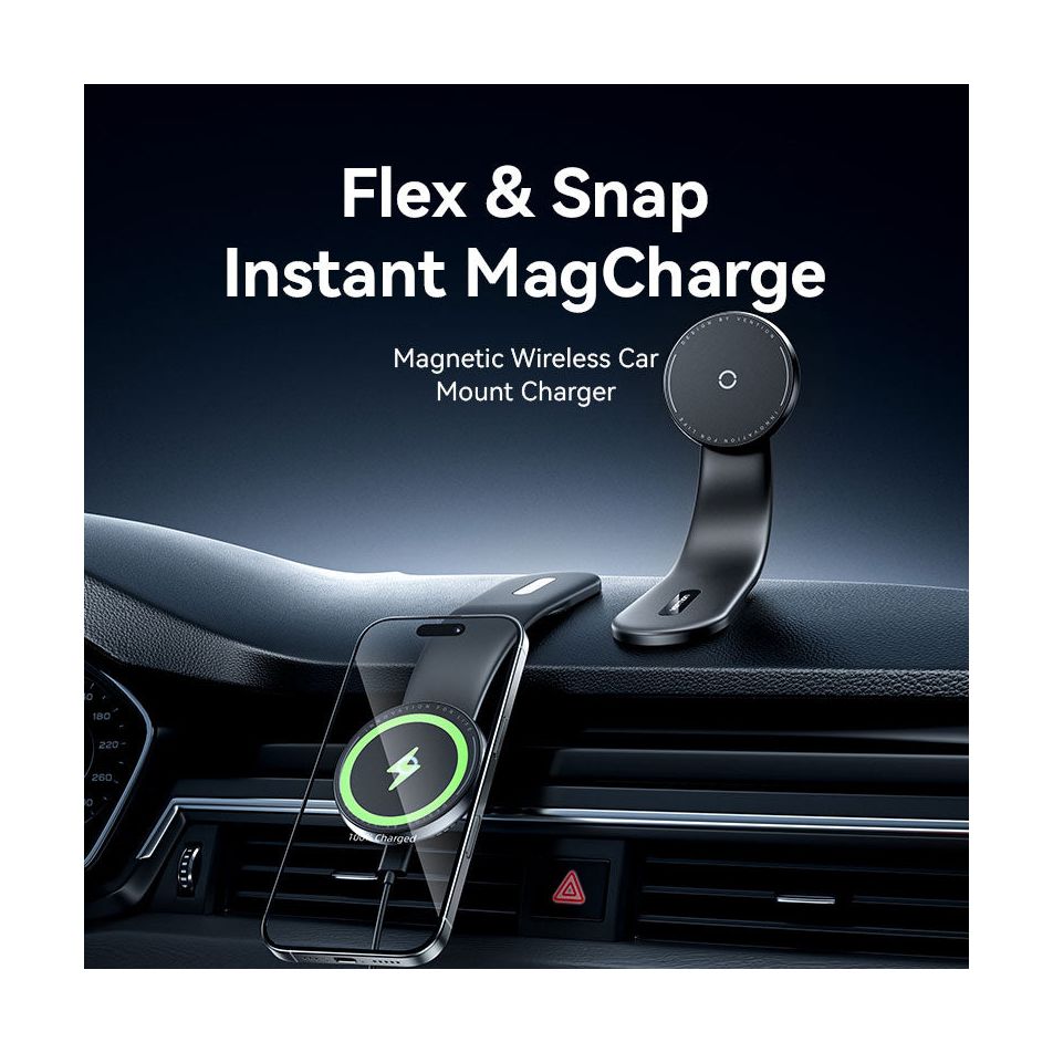 Cargador de Coche Inalámbrico Vention KSKB0/ 15W