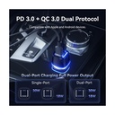 Cargador de Coche Vention FFRB0/ 1xUSB-Tipo C/ 1xUSB/ 48W