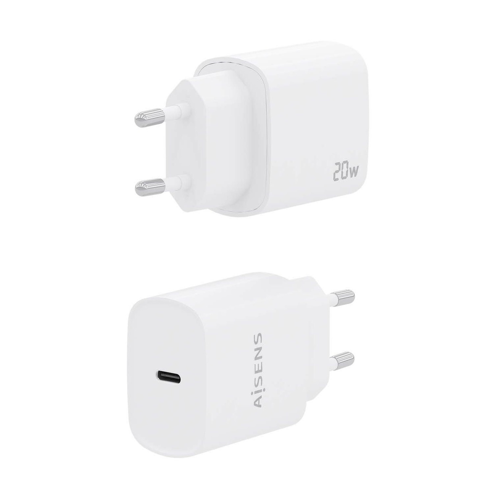 Aisens A110-0752 Wall Charger/ 1xUSB Type-C/ 20W