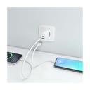 Aisens A110-0911 GaN Wall Charger/ 1xUSB Type-C/ 1xUSB/ 25W/ White