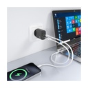 Aisens A110-0924 GaN Wall Charger/ 1xUSB Type-C/ 1xUSB/ 30W/ Black