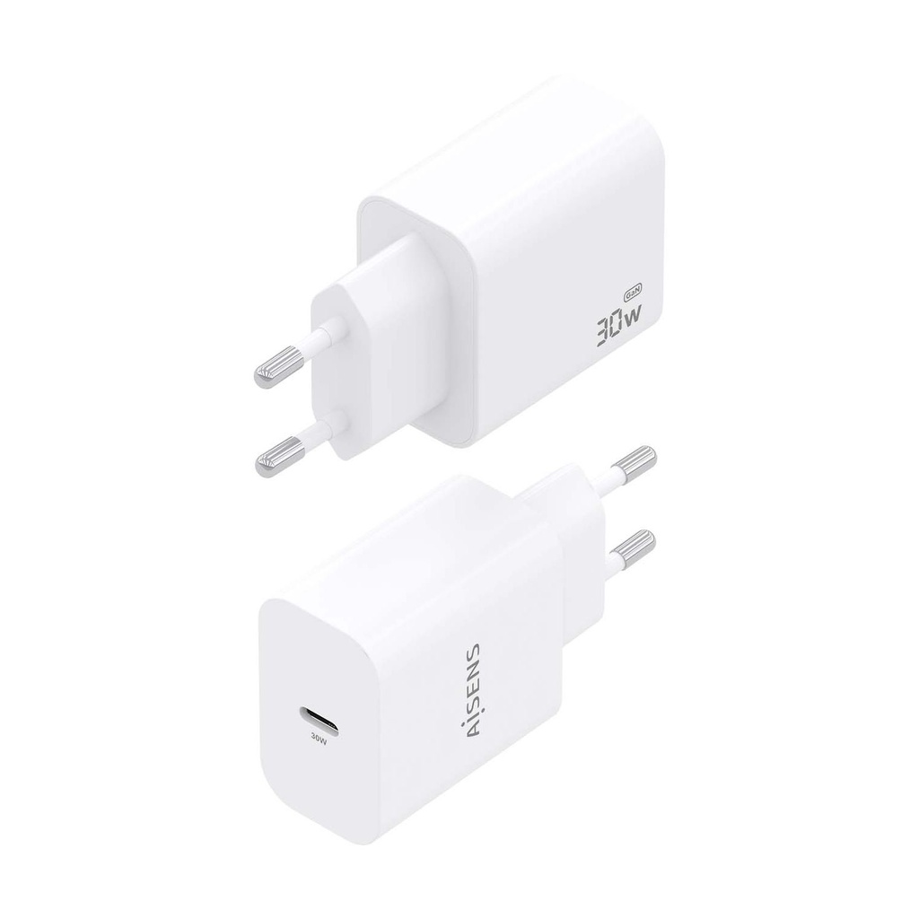 Aisens A110-0940 GaN Wall Charger / 1xUSB Type-C / 30W / White