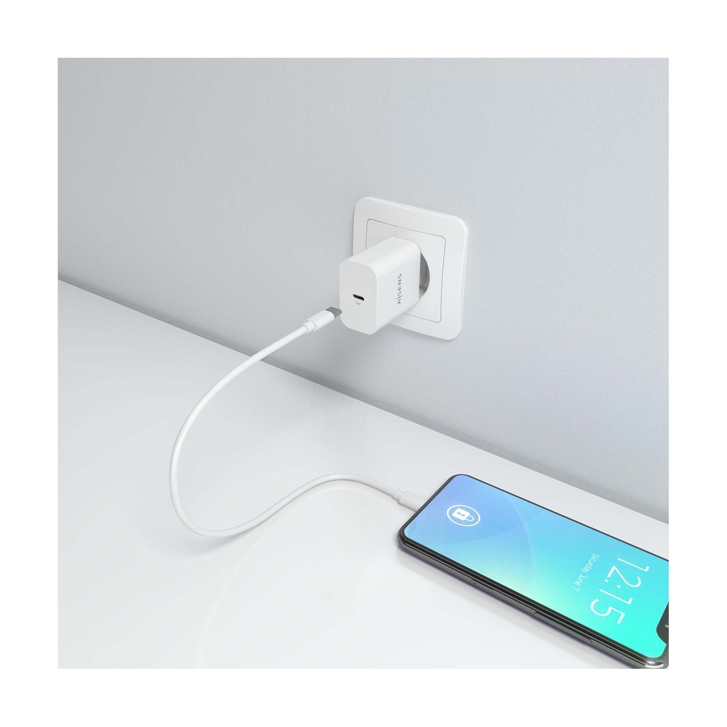 Aisens A110-0940 GaN Wall Charger / 1xUSB Type-C / 30W / White