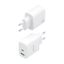 Cargador de Pared GaN Aisens A110-0971/ 1xUSB Tipo-C/ 1xUSB/ 45W/ Blanco