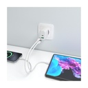 Cargador de Pared GaN Aisens A110-0971/ 1xUSB Tipo-C/ 1xUSB/ 45W/ Blanco