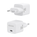 Aisens GaN Wall Charger ASCH-30W1P035-W/ 1xUSB Type-C/ 30W