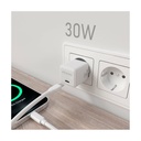Aisens GaN Wall Charger ASCH-30W1P035-W/ 1xUSB Type-C/ 30W