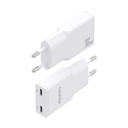 Aisens GaN Wall Charger ASCH-30W2P048-W/ 2xUSB Type-C/ 30W/ White