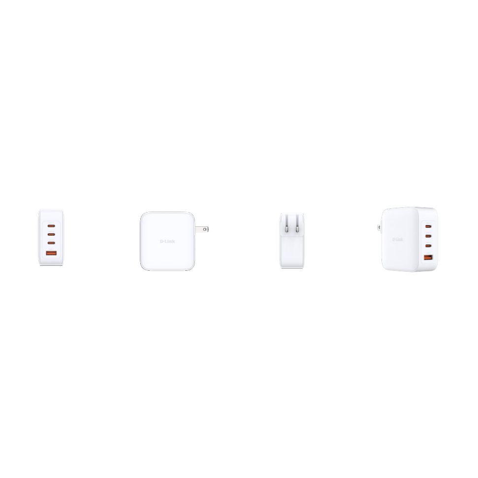 Cargador de Pared GaN D-Link DCP-101/ 3xUSB Tipo-C/ 1xUSB/ 100W