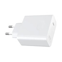 Cargador de Pared GaN Honor SuperCharge Power Adapter GaN (Max 100W)/ 1xUSB Tipo-C/ 66W/ Blanco