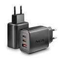 Cargador de Pared GaN NGS Era 65W/ 2xUSB Tipo-C/ 1xUSB/ 65W