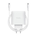 Cargador de Pared GaN Trust Maxo 65W/ 1xUSB Tipo-C/ Incluye Cable USB Tipo-C/ 65W