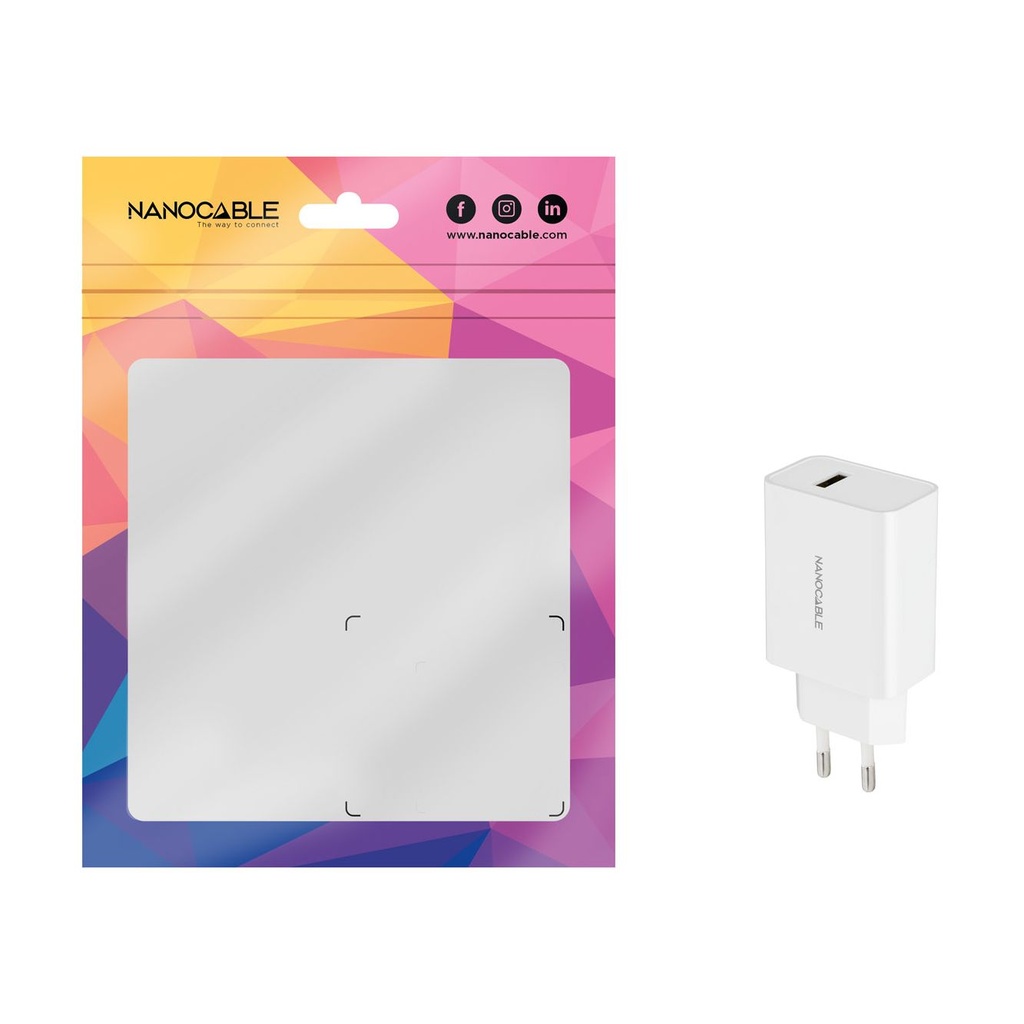 Nanocable Wall Charger 10.10.2003/ 1xUSB/ 10W/ White