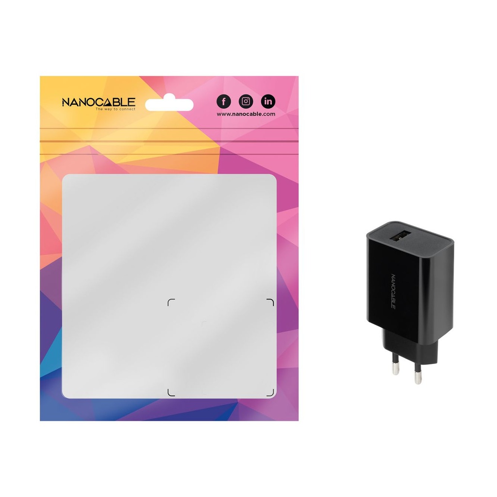 Nanocable Wall Charger 10.10.2004/ 1xUSB/ 10W/ Black