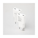Cargador de Pared Nanocable 10.10.2026/ 2xUSB Tipo-C/ 25W/ Blanco