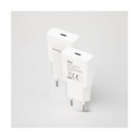 Cargador de Pared Nanocable 10.10.2027/ 1xUSB Tipo-C/ 30W/ Blanco
