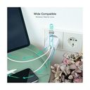TooQ Wall Charger TQWC-2SC04WT/ 1xUSB Type-C/ 1xUSB/ 20W