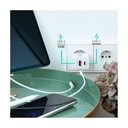 TooQ Wall Charger TQWC-2SC04WT/ 1xUSB Type-C/ 1xUSB/ 20W