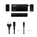 Cargador de Portátil Aisens ASLC-90WAUTO-BK/ 90W/ Automático/ 12 Conectores/ Voltaje 15-20V/ 1 USB QC3.0
