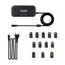 Cargador de Portátil TooQ TQLC-90BS02AT/ 90W/ Automático/ 12 Conectores/ Voltaje 12-20V/ 1 USB