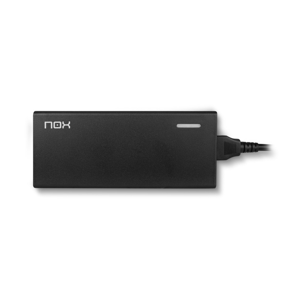 Cargador de Portátil Nox 90W/ 90W/ Automático/ 10 Conectores/ Voltaje 15-20V