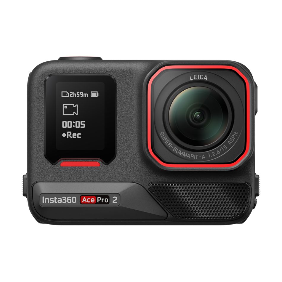 Cámara Digital Deportiva Insta360 Ace Pro 2 Pack de 2 Baterķas/ 8K/ ángulo de visión 180ŗ/ Negra