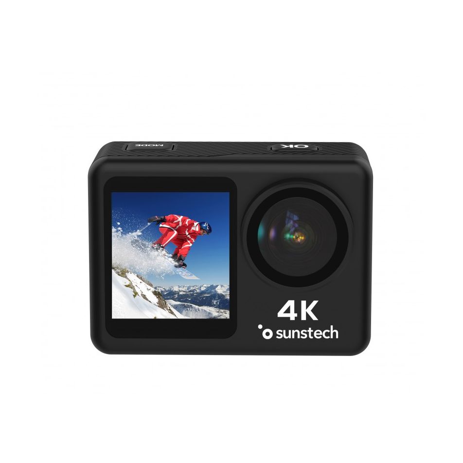 Cámara Digital Deportiva Sunstech Adventure 4K/ 16MP/ Ángulo de visión 170ş/ Negra
