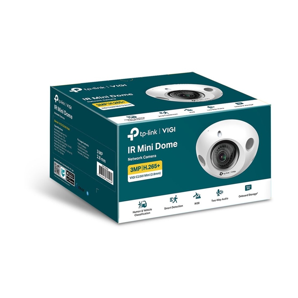 Cámara de Seguridad IP TP-Link VIGI C230I MINI(2.8MM) 3MP Blanco