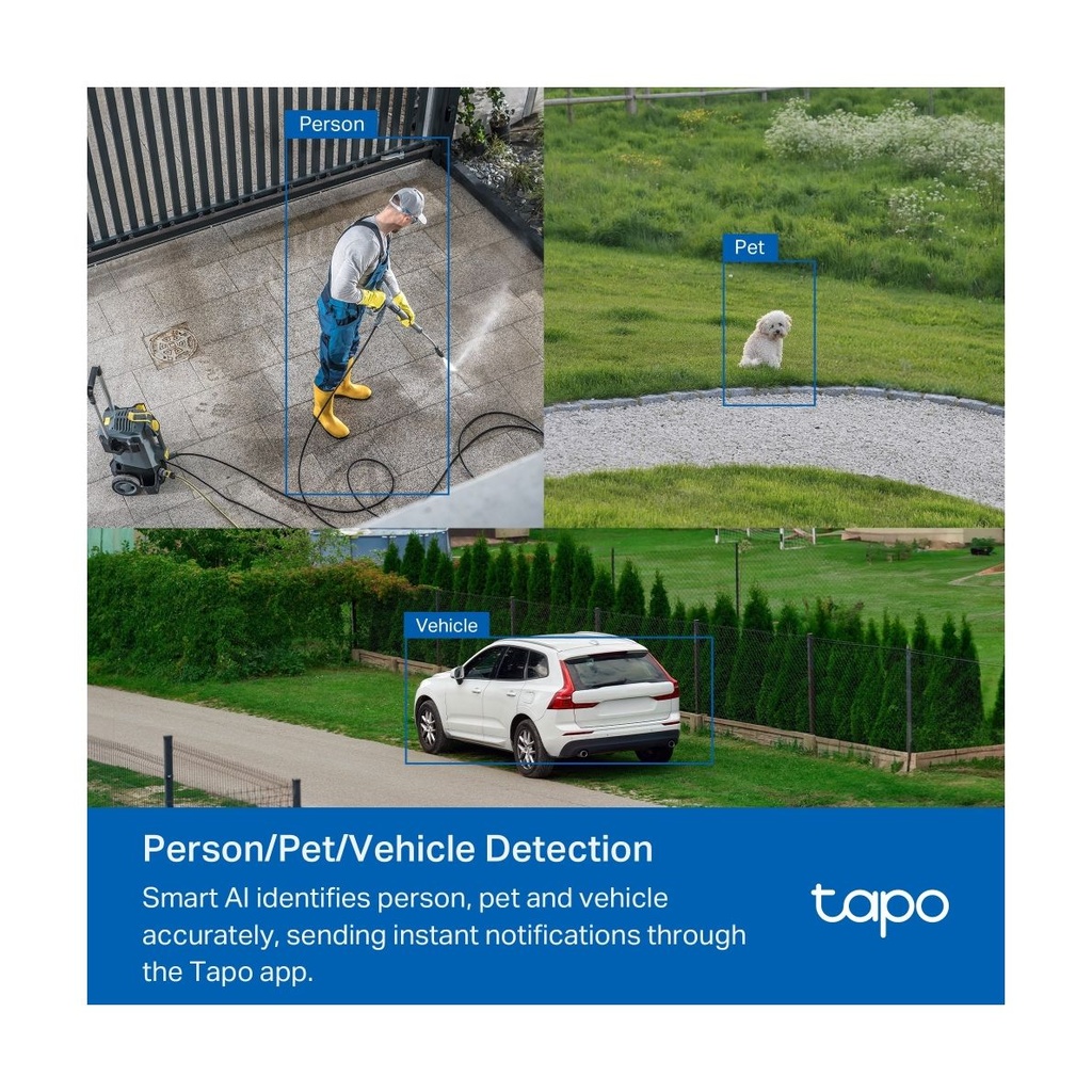 Cámara de Videovigilancia TP-Link Tapo TC43/ Visión Nocturna/ Control desde APP